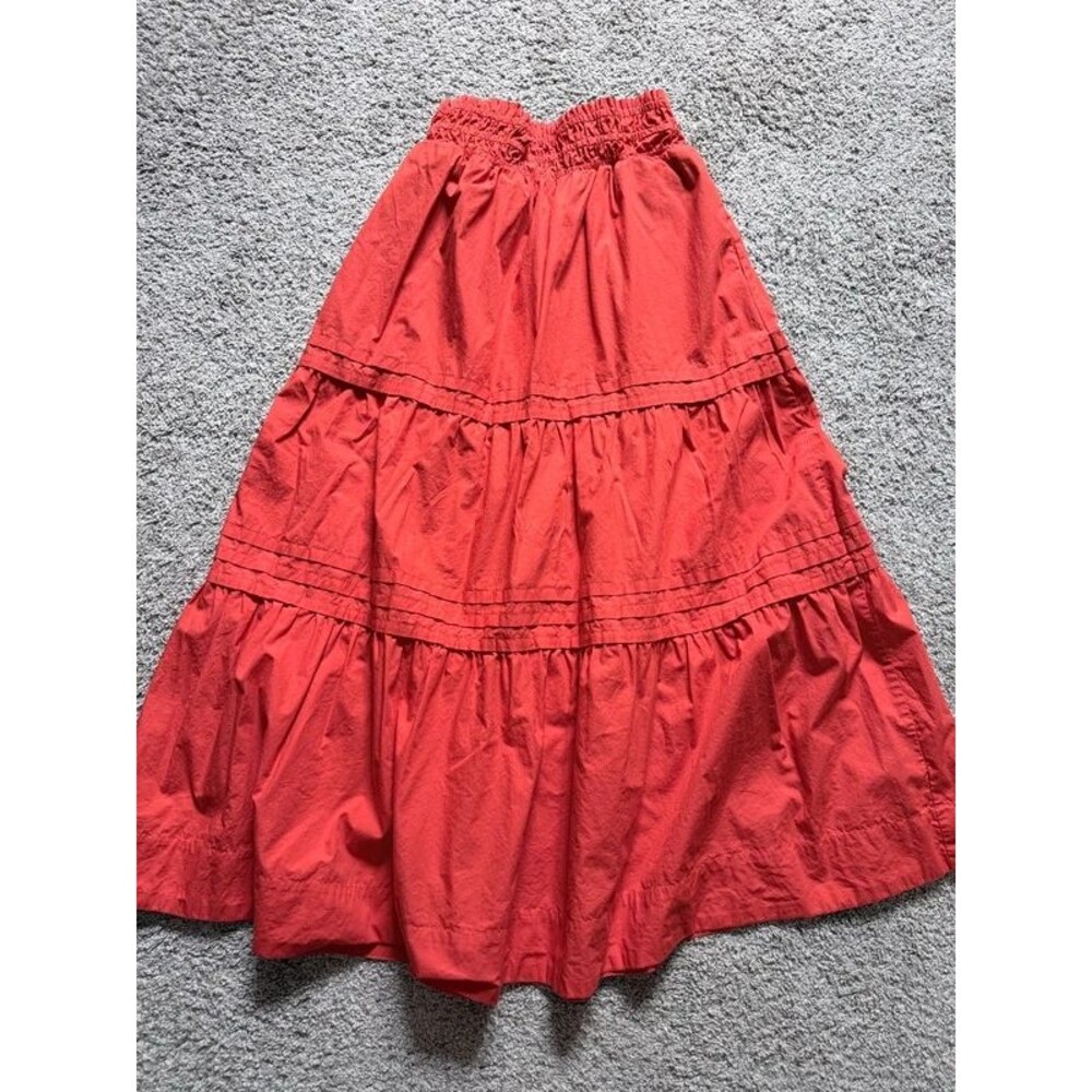 Organic Cotton Poplin Maxi Skirt Quince